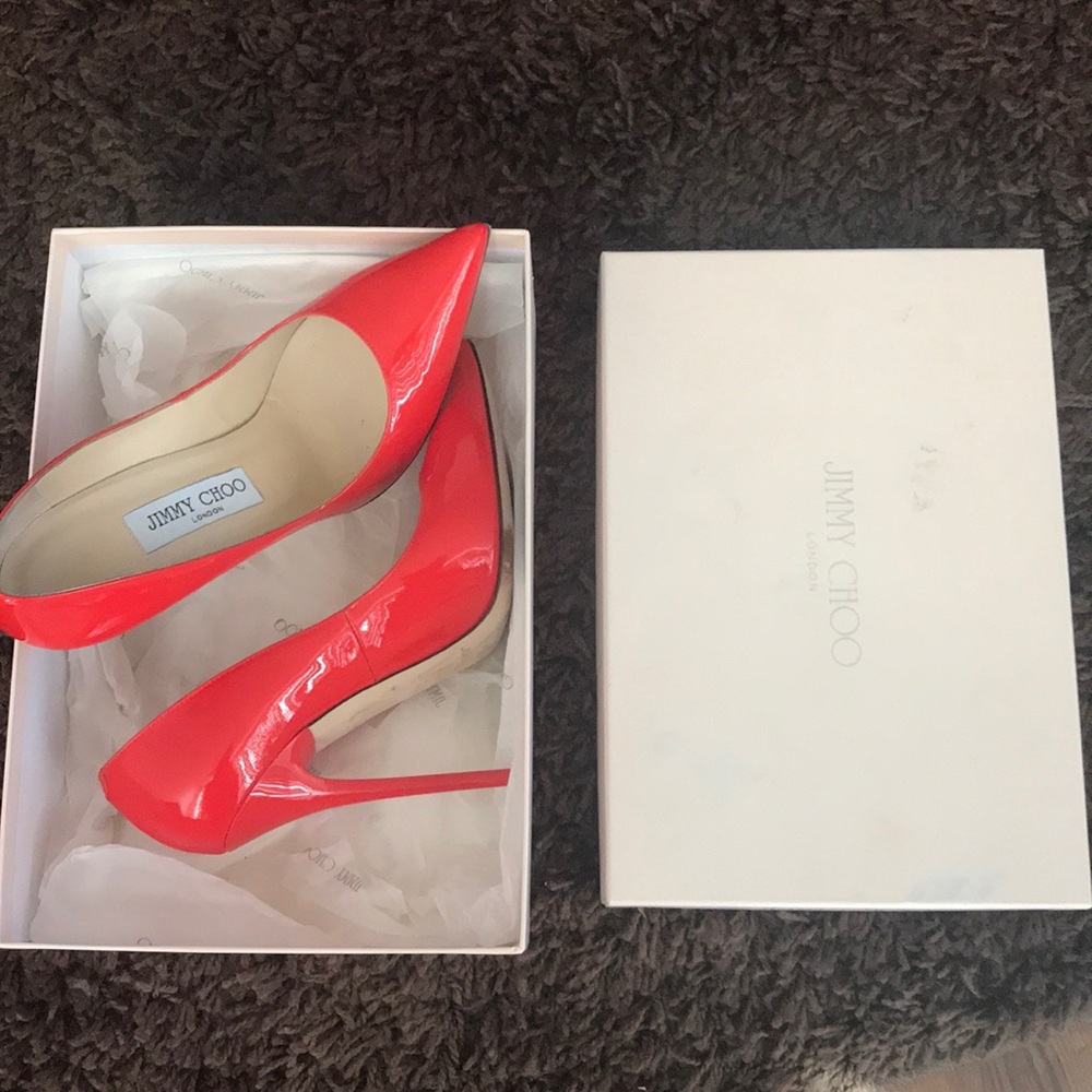 Patent Leather flame Anouk point toe pump